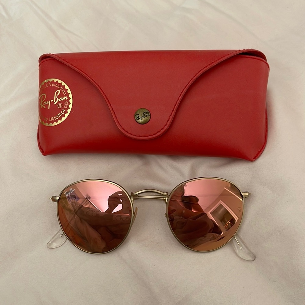 Rose Gold Ray ban Sunglasses